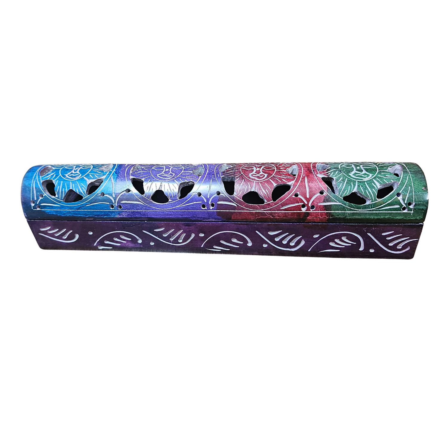 Tie Dye Sun Incense Burner Box JL904