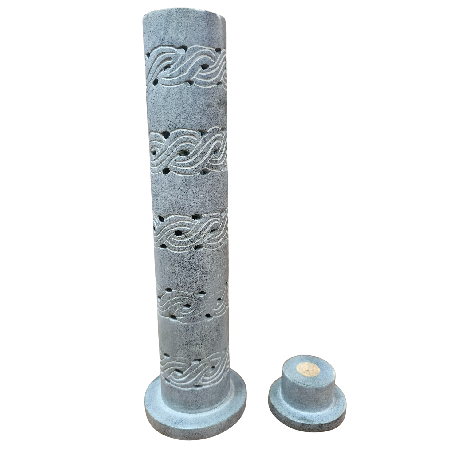 Celtic Tower Soapstone Incense Ash Catcher JL843